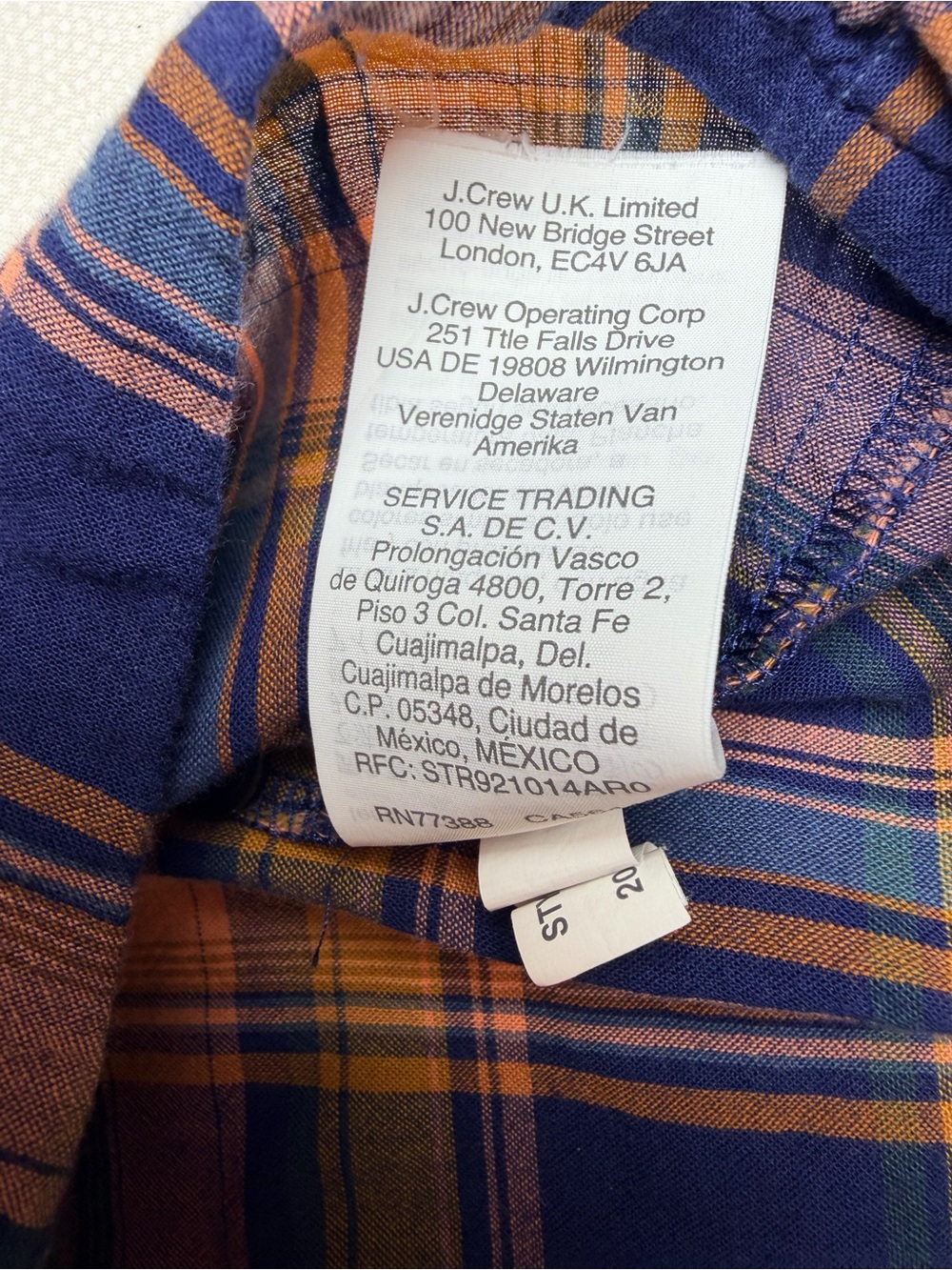 Madewell Women’s XL Plaid Tie Front Short Sleeve Button Shirt 100% Cotton - Picture 8 of 9